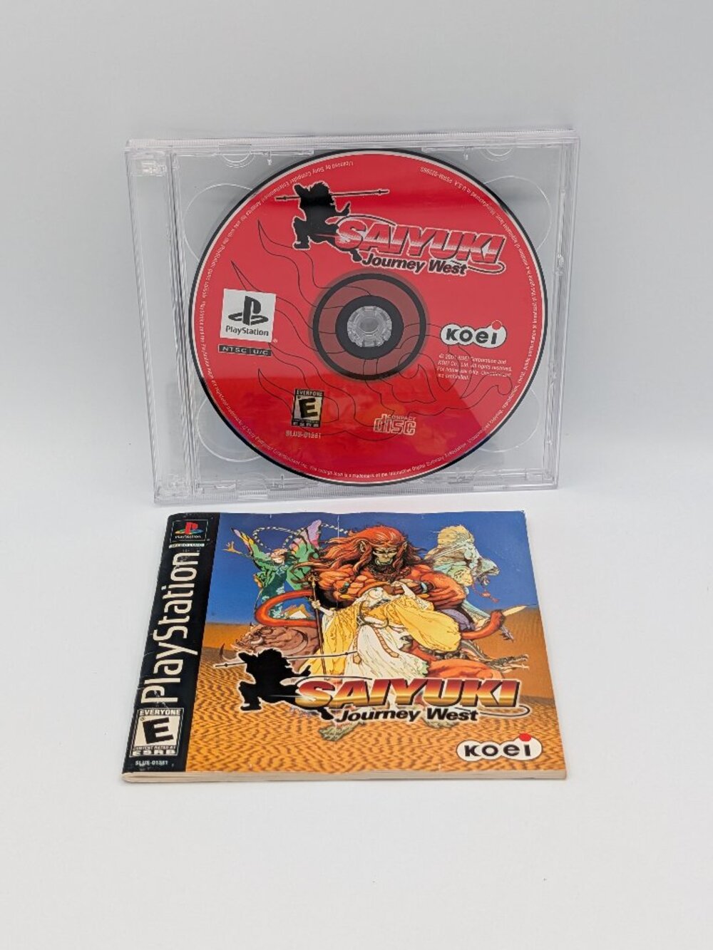 PS1 Game Saiyuki Journey West Sony PlayStation 1 - Disc Manual Only As Is